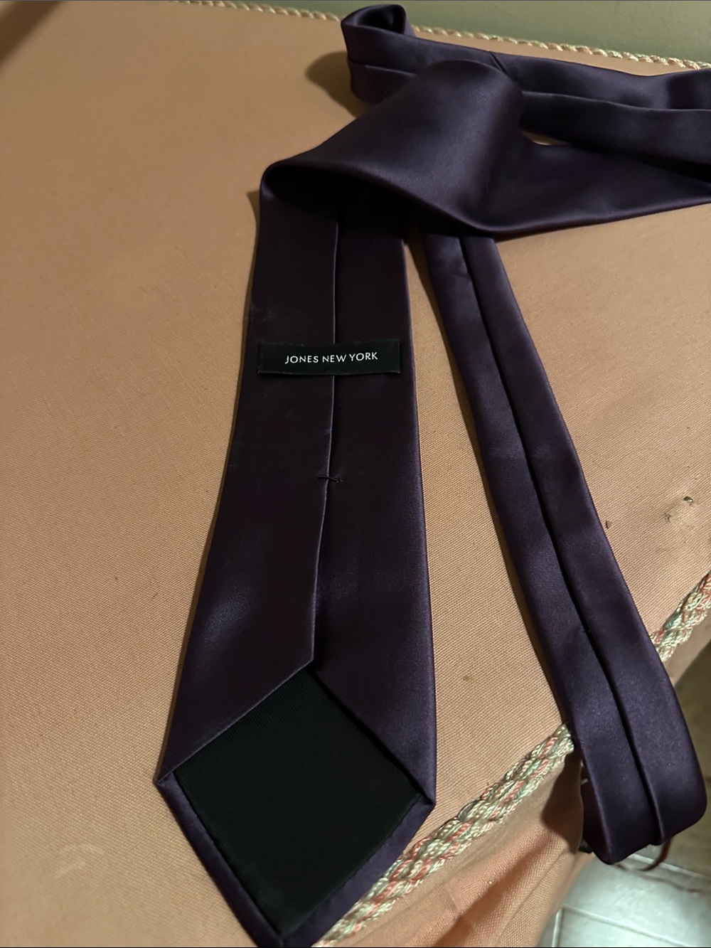 Jones New York Satin Deep Purple Men's Tie